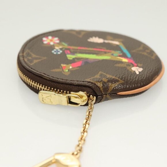 LOUIS VUITTON Monogram Hand Porte Monnaie Ron Coin Purse LV Auth - Picture 3 of 16